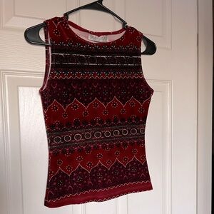 Charlotte Russe Velvet Tank Top XS